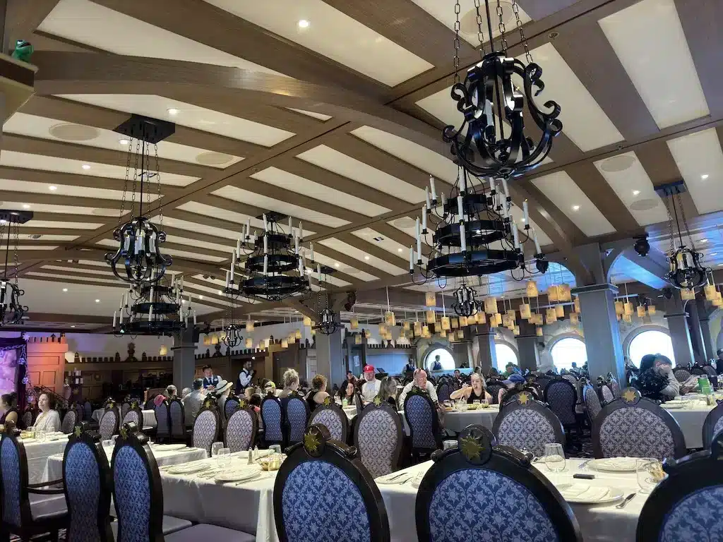 People are hanging out and eating at a Western themed restaurant, "Last Kind Words Saloon & Steakhouse" in Death Valley.