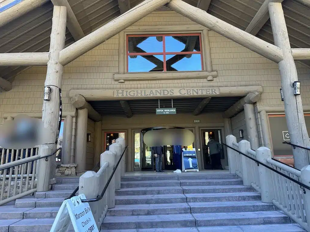 The wooden building of Highlands Center.