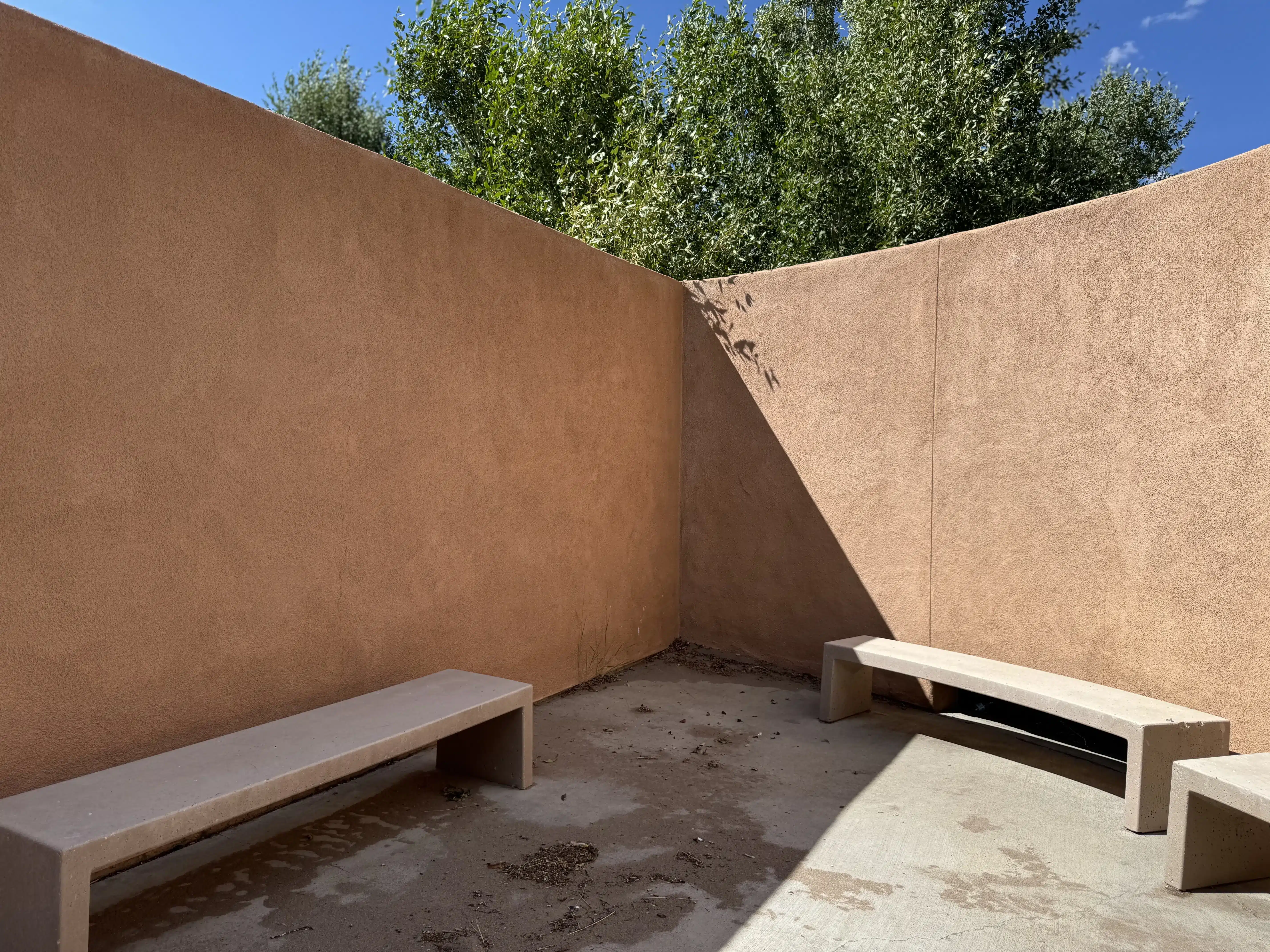 Spacious campsites with a picnic table & bench, fire ring and tent pad.