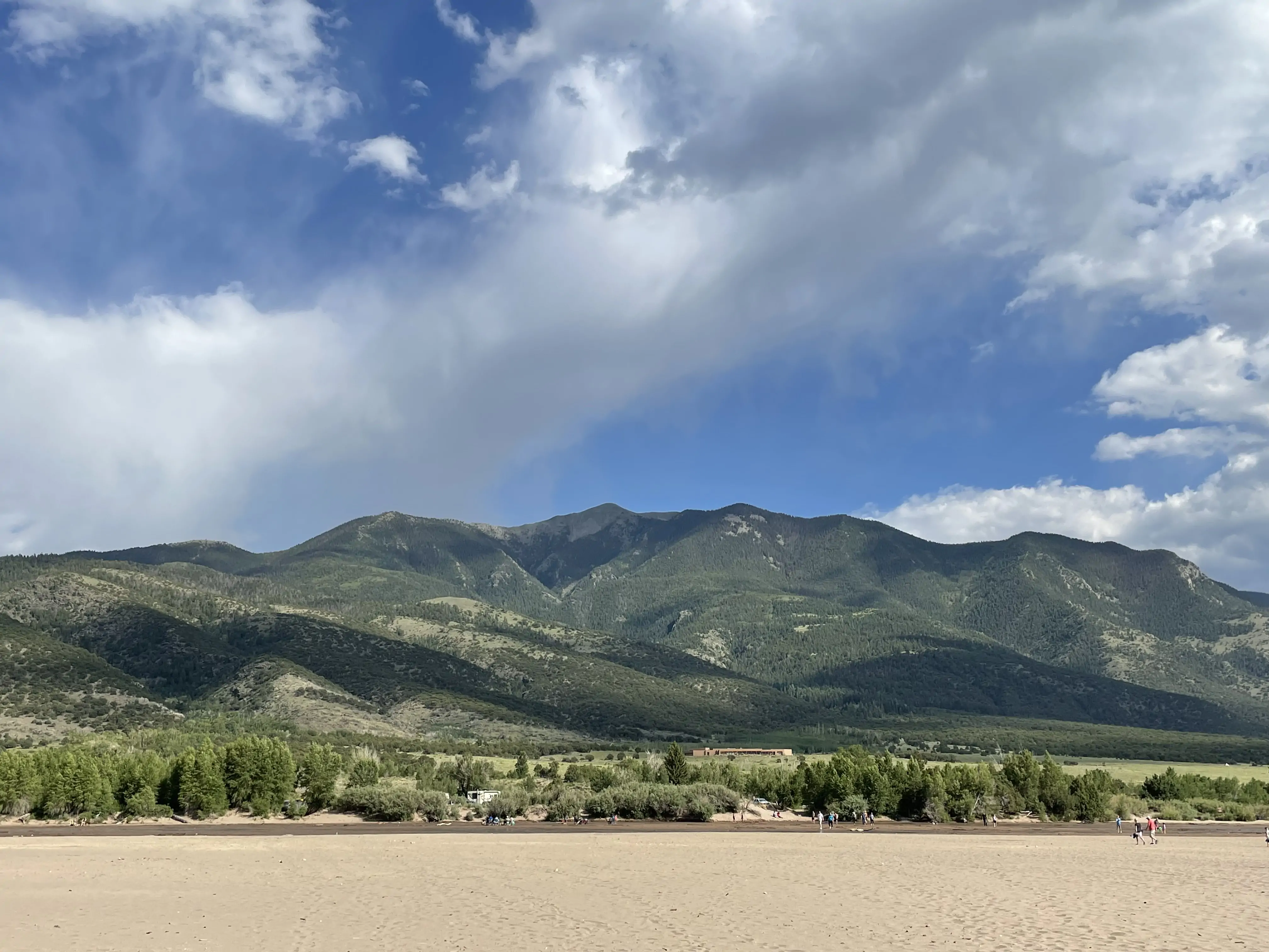Water faucet at a campground.