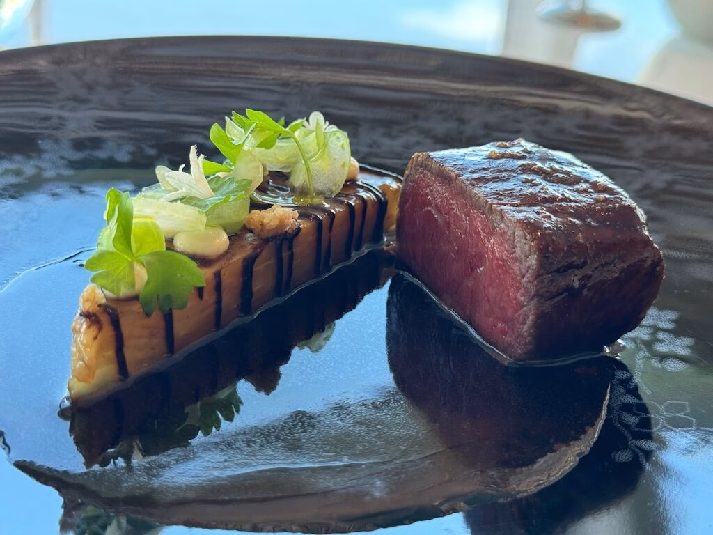 The steak available as part of the course menu at Enchanté on the Disney Wish.
