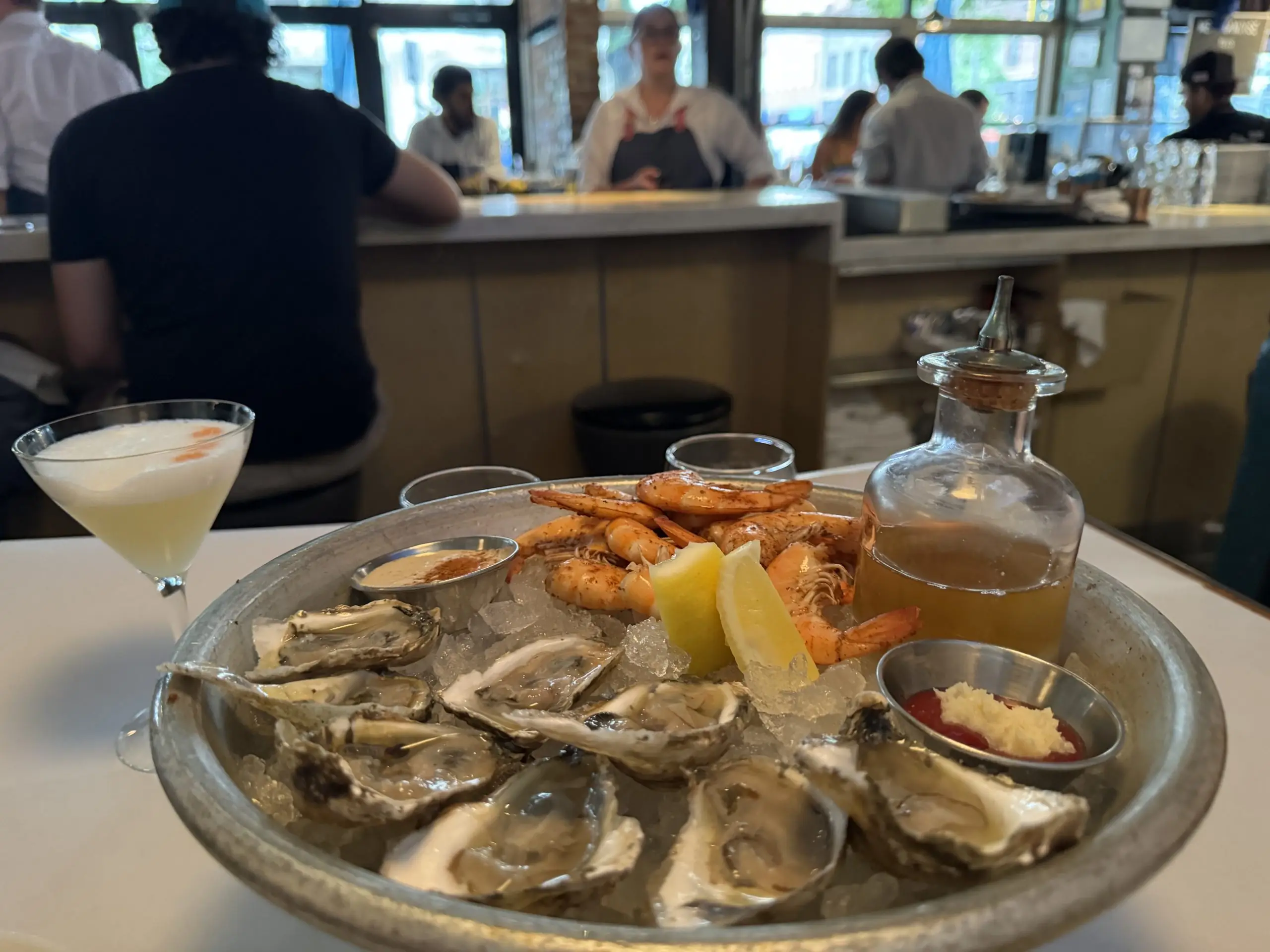 デンバーのダウンタウンにあるジャックスフィッシュハウスのシーフード