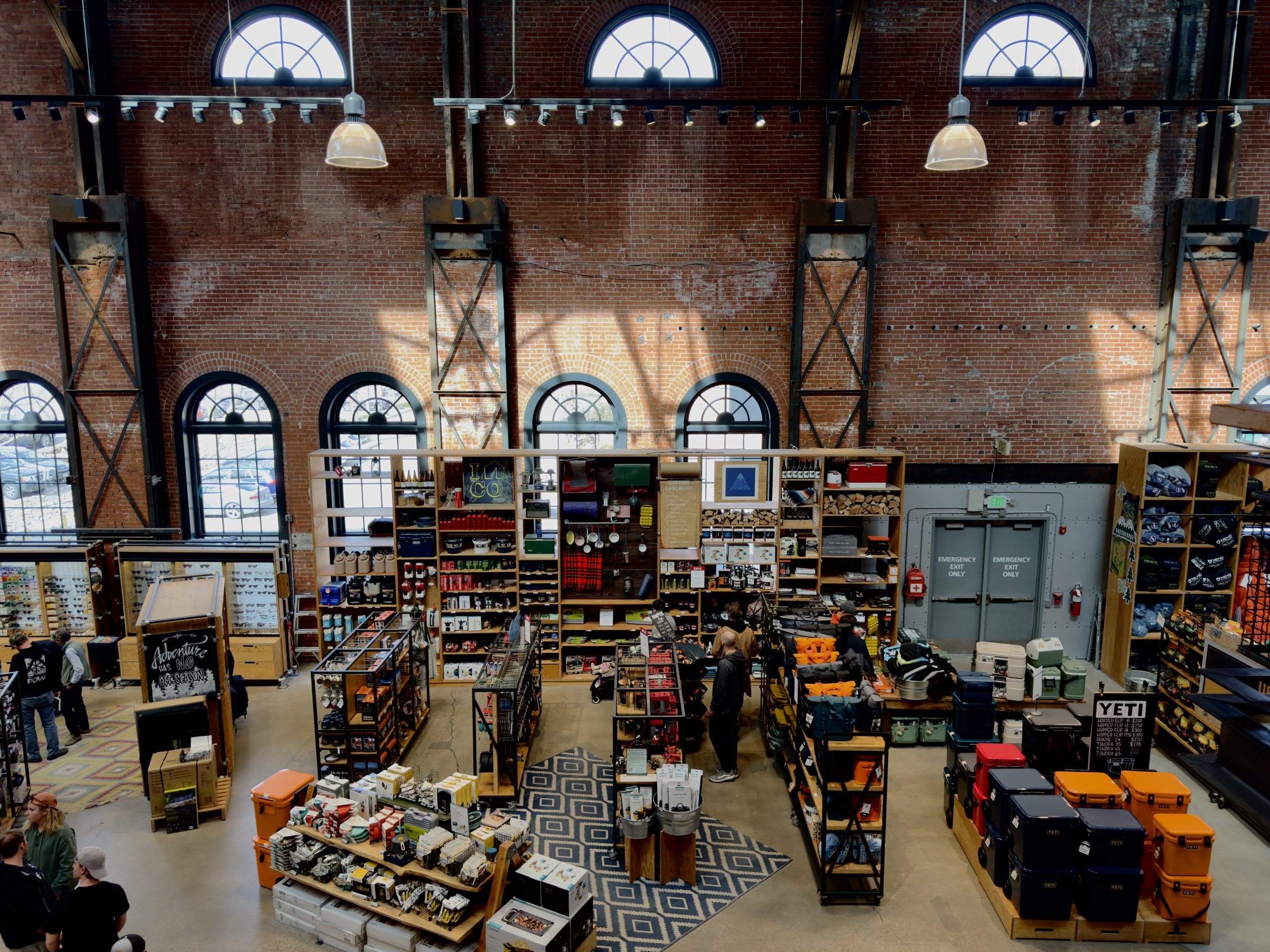 Denver Downtown REI Flagship Store - Tomo Travel & Camping REI Denver flagship store in a historic building for outdoor activities